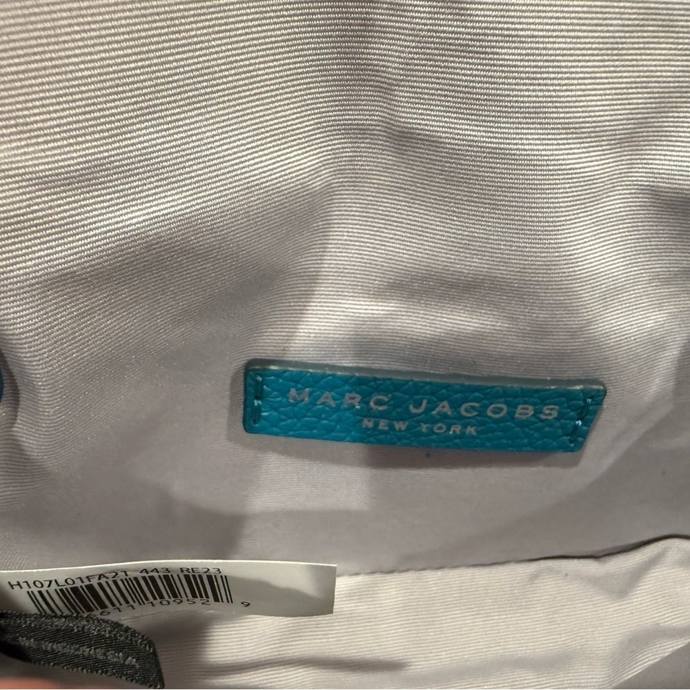 Authenticated Marc Jacobs Harbor Blue Pebbled Leather Crossbody Bag | NWT - Picture 8 of 13